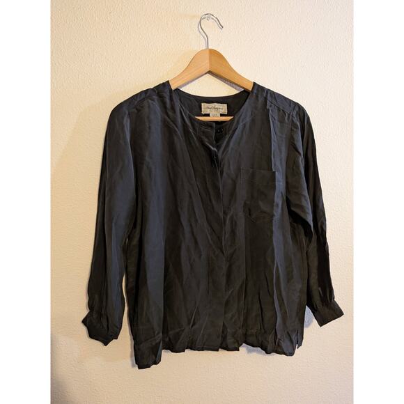 Anne shaugnessy silk black button size 8 - Picture 2 of 6